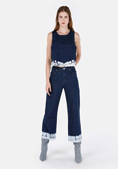 Image de 970 Berry Pantalon Denim   En  Regular Fit Femme