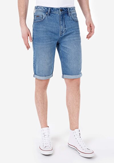 Afficher les détails de Short Bleu Regular Fit Homme
