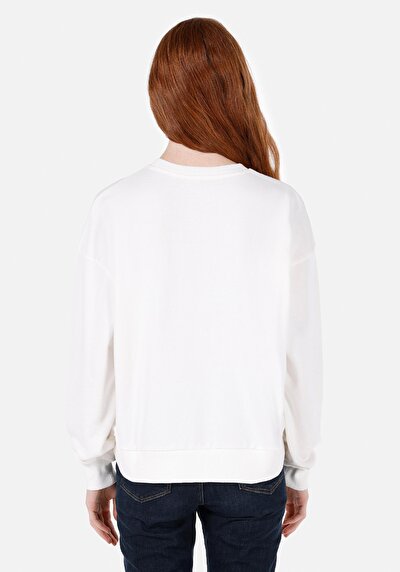 Afficher les détails de Pull-over Blanc Regular Fit  Femme