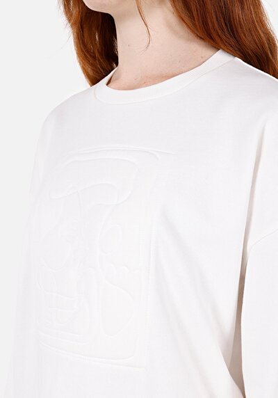 Afficher les détails de Pull-over Blanc Regular Fit  Femme