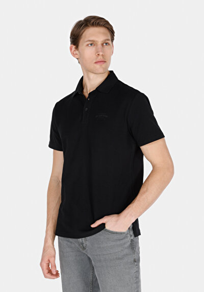 Image de Noir Homme T-shirt Polo À Manches Courtes