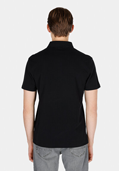 Image de Noir Homme T-shirt Polo À Manches Courtes