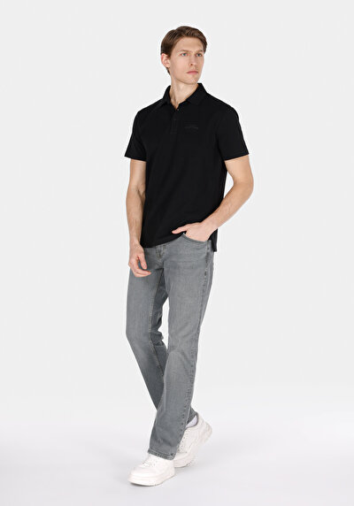 Image de Noir Homme T-shirt Polo À Manches Courtes