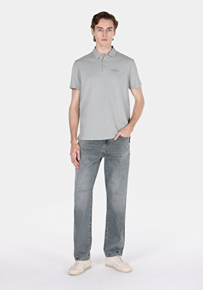 Image de Gris Homme T-shirt Polo À Manches Courtes