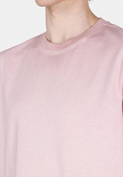 Image de T-shirt À Manches Courtes Rose Regular Fit Droit Homme