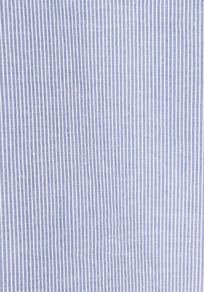 Image de Chemise À Manches Longues Bleu Relaxed Fit Rayé Uni Femme
