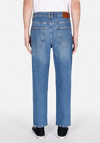 Image de 046 Marco Pantalon Straight Leg Medium Rise En Jean Loose Straight Fit Homme