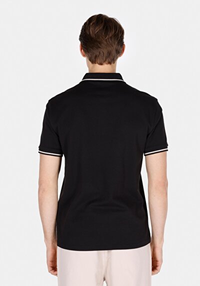 Image de Noir Homme T-shirt Polo À Manches Courtes