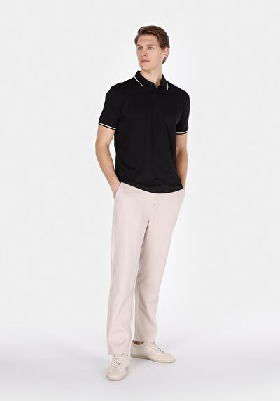 Image de Noir Homme T-shirt Polo À Manches Courtes