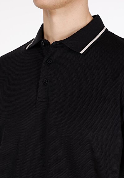 Image de Noir Homme T-shirt Polo À Manches Courtes