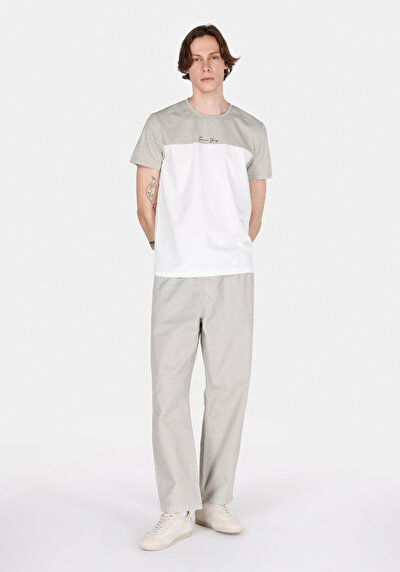 Image de T-shirt À Manches Courtes Vert Regular Fit Jakarli Homme
