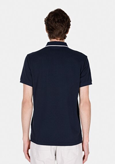 Afficher les détails de Marine Homme T-shirt Polo À Manches Courtes