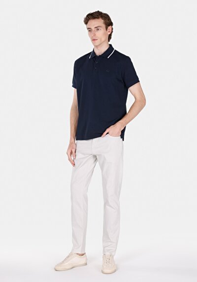 Afficher les détails de Marine Homme T-shirt Polo À Manches Courtes