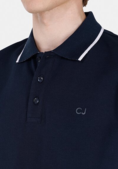 Image de Marine Homme T-shirt Polo À Manches Courtes