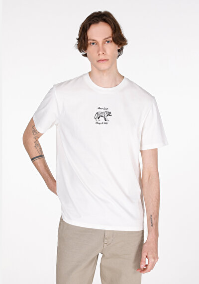 Image de Blanc Homme T-shirt À Manches Courtes