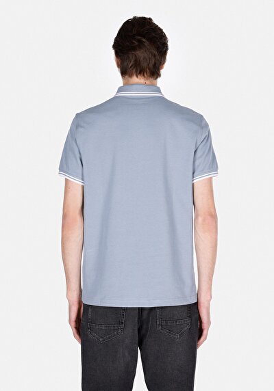 Image de Bleu Homme T-shirt Polo À Manches Courtes