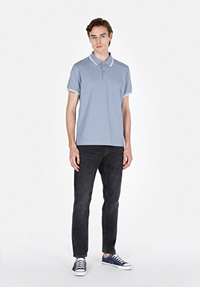 Image de Bleu Homme T-shirt Polo À Manches Courtes