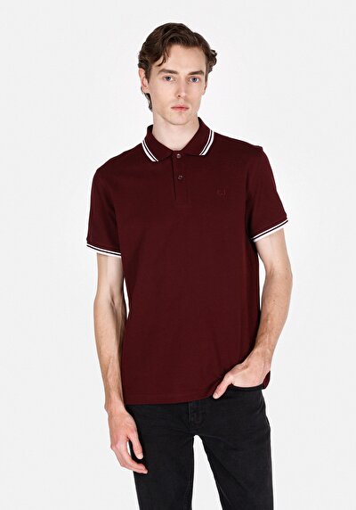 Image de Violet Homme T-shirt Polo À Manches Courtes