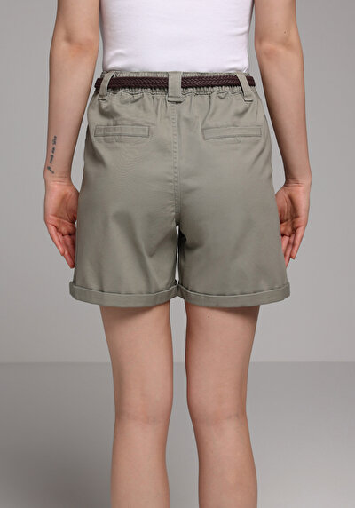 Image de Short Kaki Regular Fit Femme