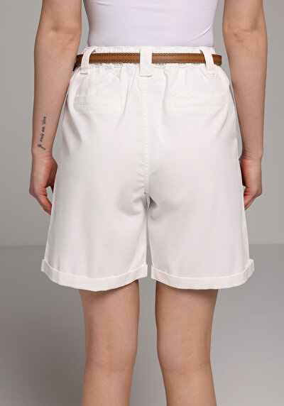 Image de Short Blanc Regular Fit Femme