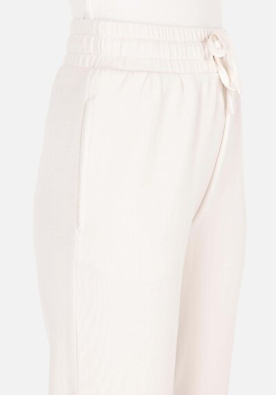 Afficher les détails de Pantalon De Survêtement Ecru Regular Fit Femme