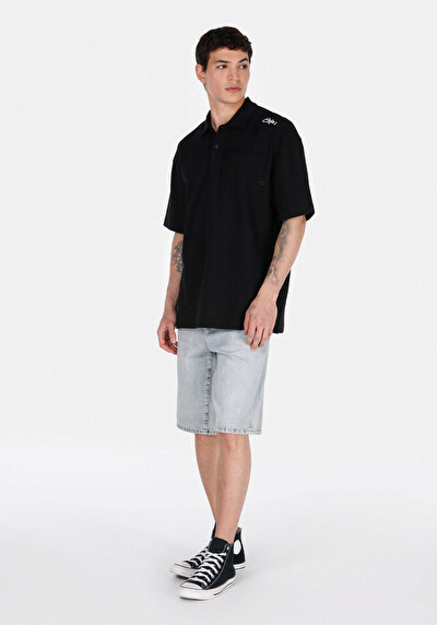 Afficher les détails de Noir Homme T-shirt Polo À Manches Courtes