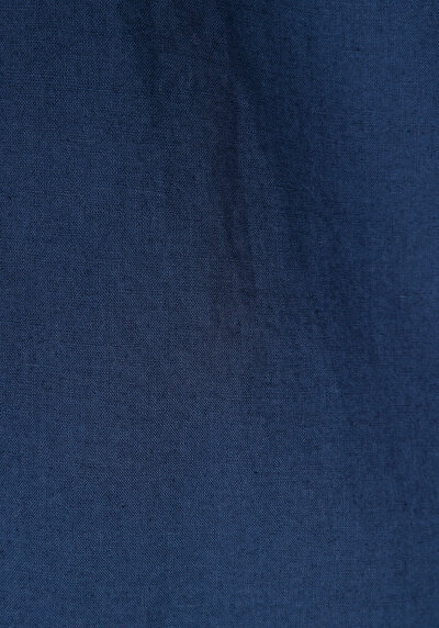 Image de Chemise À Manches Longues Marine Regular Fit Droit Lin Homme