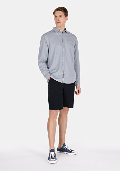 Image de Gris Homme Chemise À Manches Longues