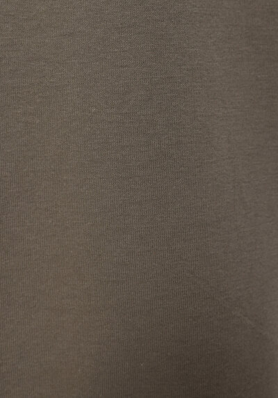 Afficher les détails de T-shirt À Manches Courtes Kaki Regular Fit Droit Femme