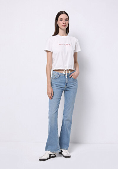 Image de 791 Monica Pantalon Bootcut Medium Rise En Jean Regular Fit Femme