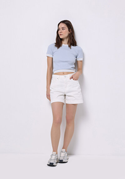 Image de Tricoter Bleu Slim Fit Femme