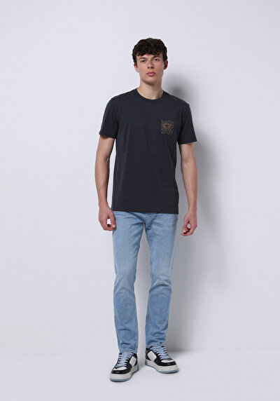 Image de 044 Karl Pantalon  Straight Leg Low Rise En Jean Straight Fit Homme