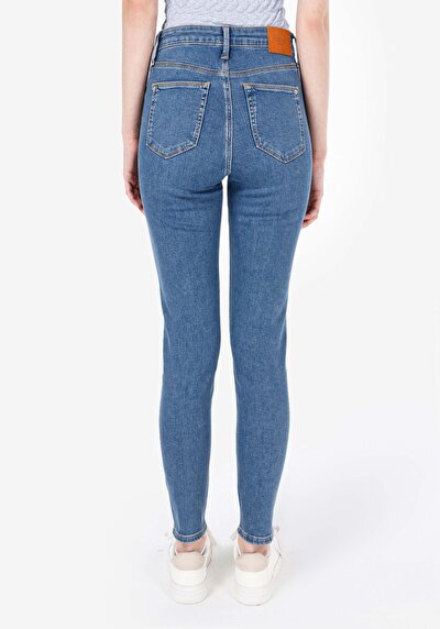 Image de 759 Lara Pantalon Bleu En Skinny Fit Femme