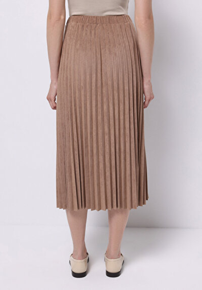 Image de Jupe Marron Regular Fit Droit  Mdi Femme