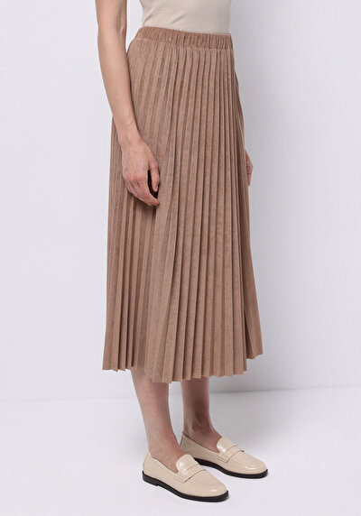 Image de Jupe Marron Regular Fit Droit  Mdi Femme