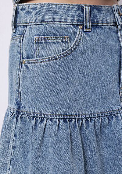Image de Jupe  Slim Fit Droit Jean Normale Femme