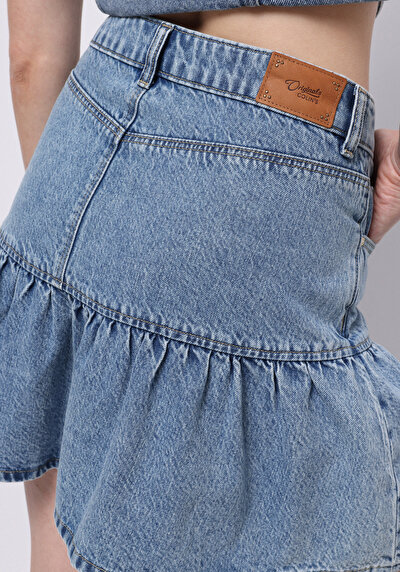 Afficher les détails de Jupe  Slim Fit Droit Jean Normale Femme