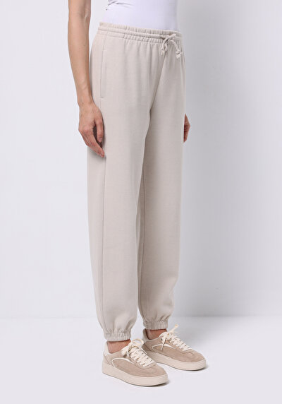 Image de Pantalon De Survêtement Beige Regular Fit Femme