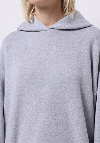 Afficher les détails de Pull-over Gris Oversize Fit  Femme