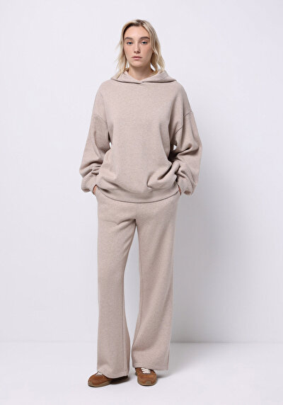 Image de Pantalon De Survêtement Beige Regular Fit Femme