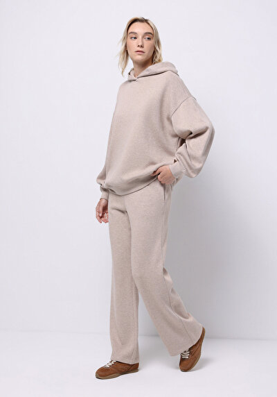 Image de Pantalon De Survêtement Beige Regular Fit Femme