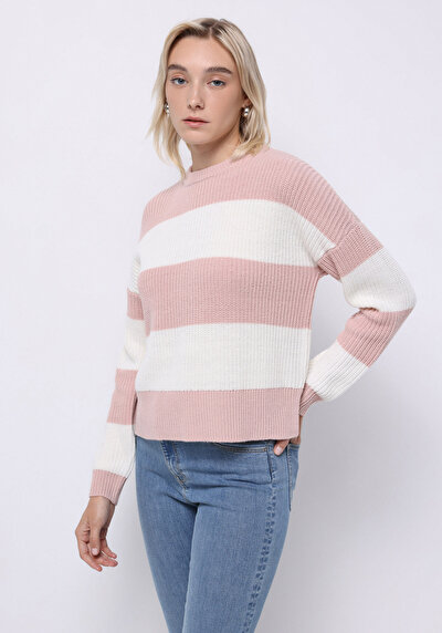 Image de Pull Rose Regular Fit Manches Longues  Femme