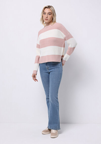 Image de Pull Rose Regular Fit Manches Longues  Femme
