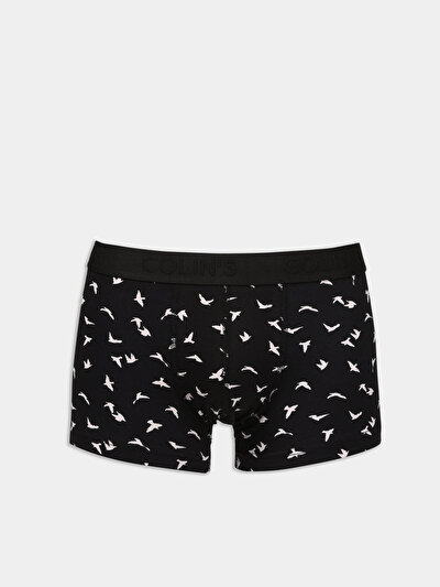 Image de Sous-vêtements Noir Modern Fit Imprimé Homme