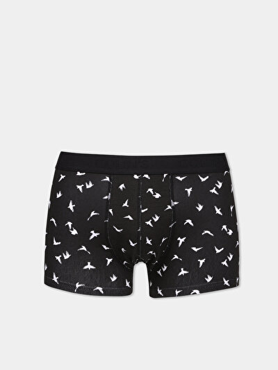 Image de Sous-vêtements Noir Modern Fit Imprimé Homme