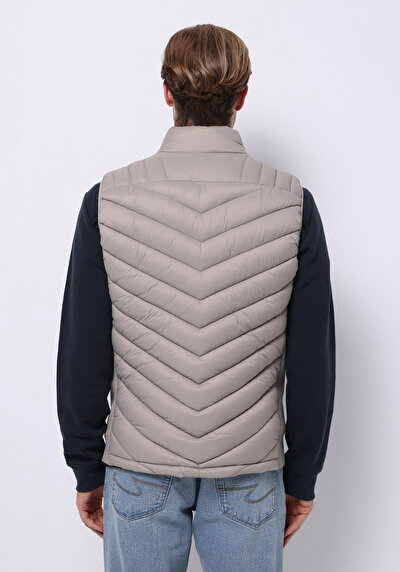 Image de Gilet Beige Slim Fit Homme