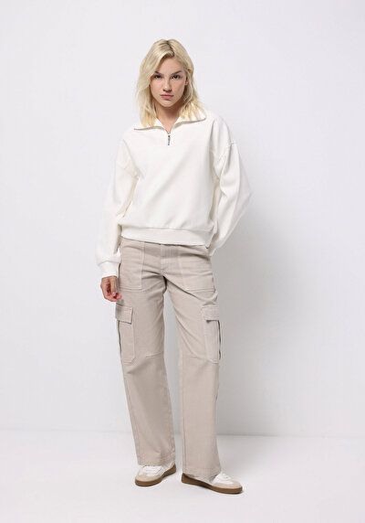 Image de Pull-over Blanc Regular Fit  Femme