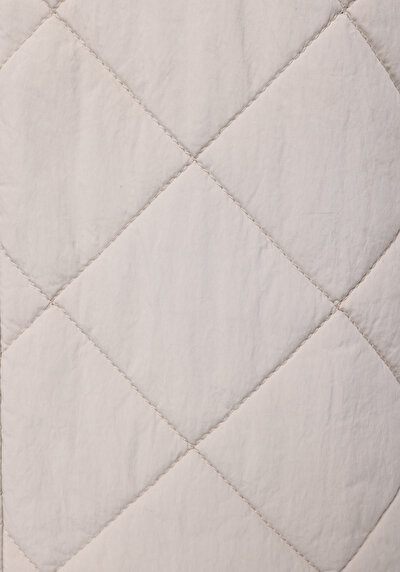 Afficher les détails de Veste Blanc Regular Fit Manches Longues  Matelassé Femme