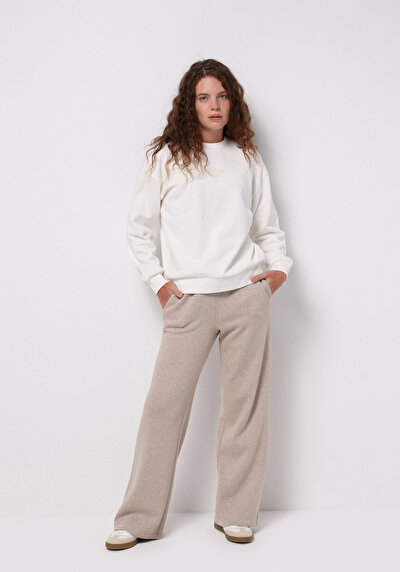 Afficher les détails de Pull-over Blanc Regular Fit  Femme