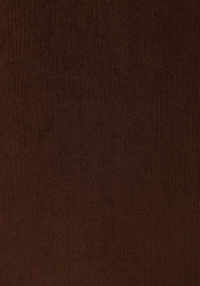 Image de Chemise À Manches Longues Marron Regular Fit Droit Ratière Femme